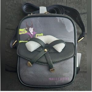 Disney Maleficent  Black Crossbody Bag by Wonda pop NWT
